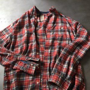 GAP Women's Flannel Plaid Print Button Down